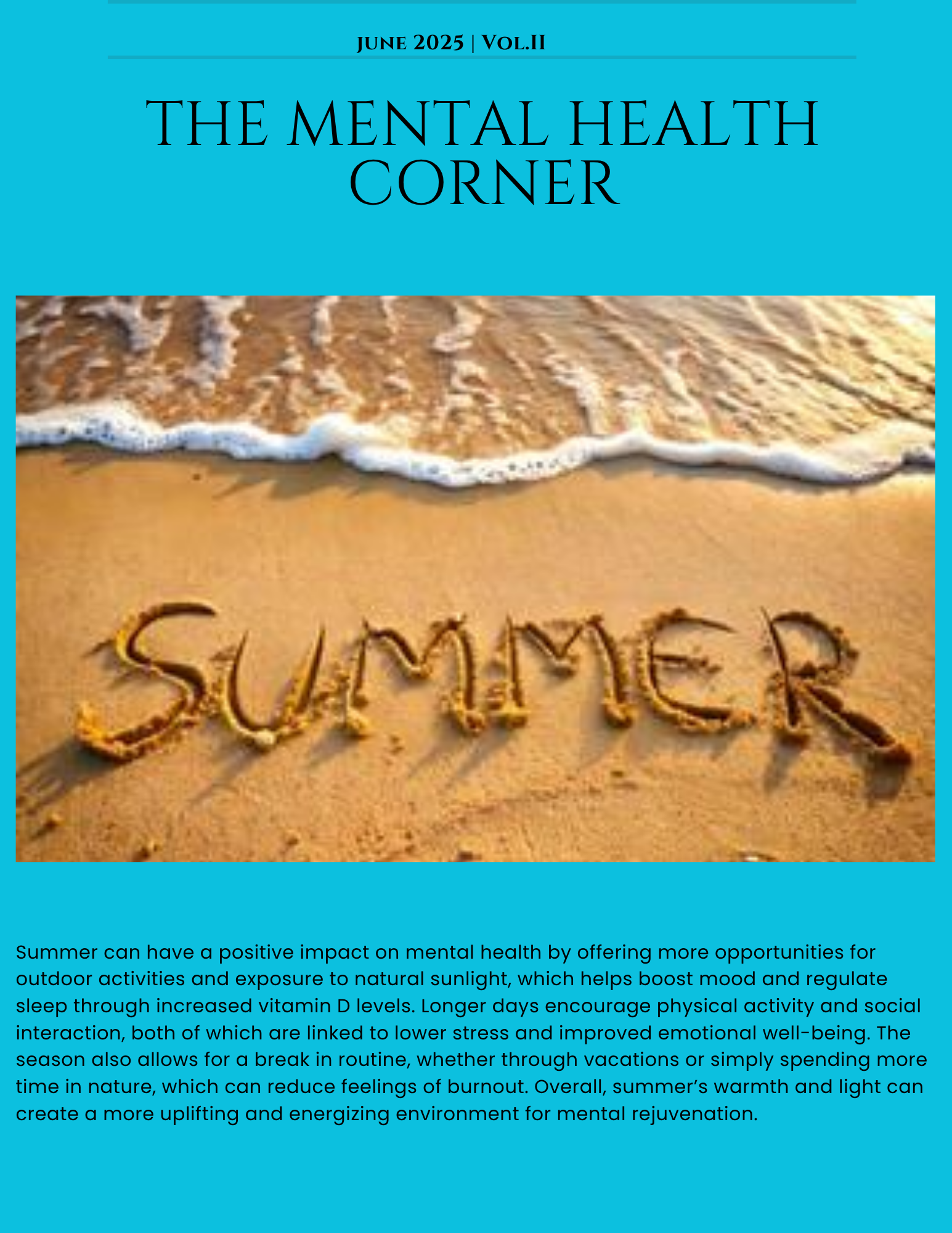 June 2025 Newsletter Cover