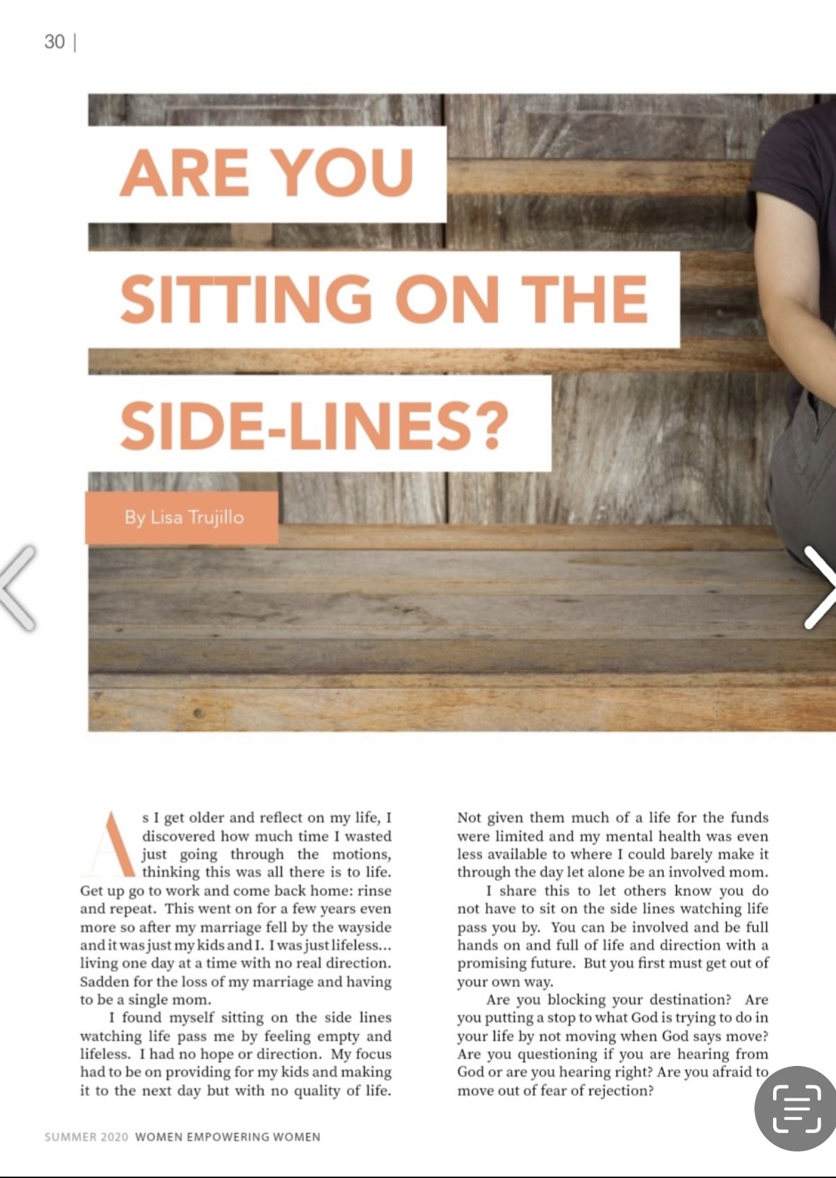Are You Sitting on the Side-Lines? - Page 1